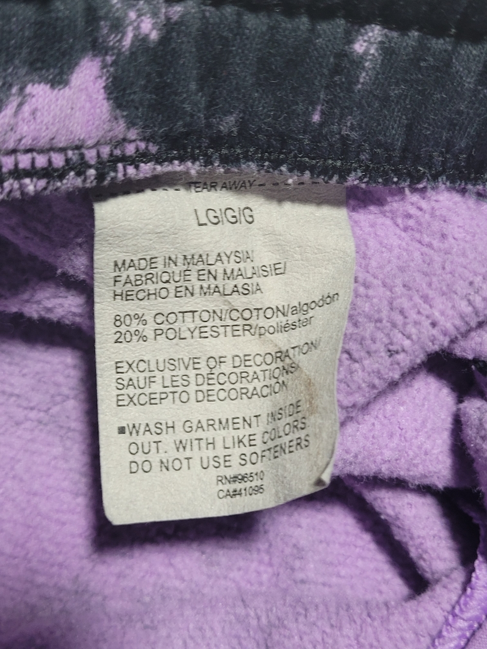 Under Armour Black and Purple Tie-Dye Training Shorts Project Rock - Picture 4 of 6